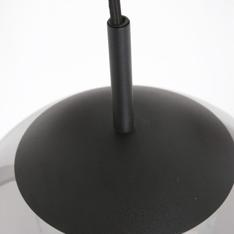 Hanglamp Bollique New 3123ZW Zwart 3lichts E27 fitting - Afbeelding 4