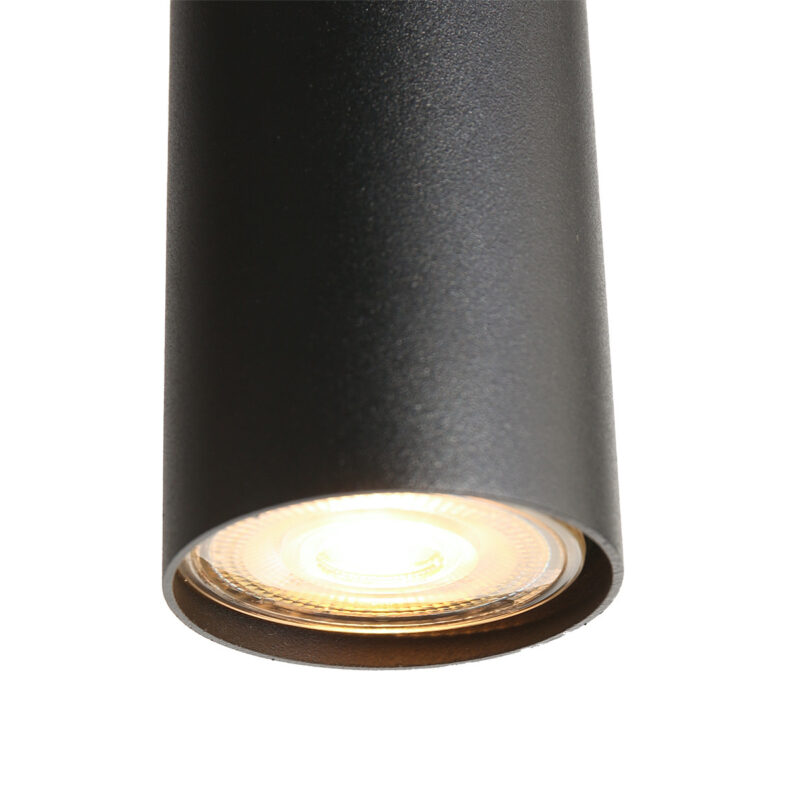Hanglamp Bollique New 3800ZW Zwart 3 bollen 2 kokers - Afbeelding 11