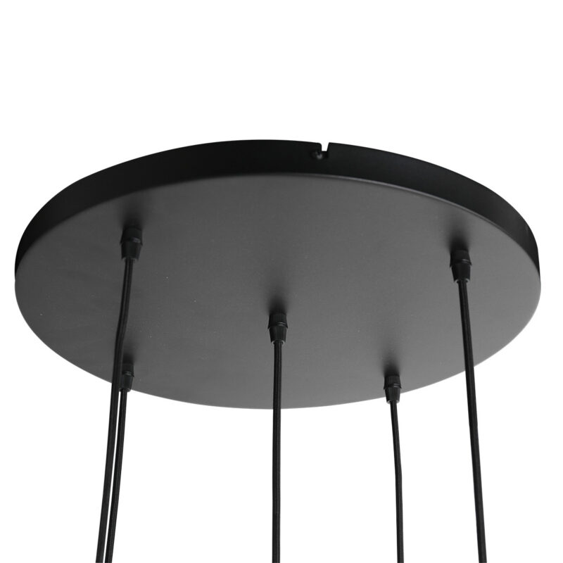 Hanglamp Bollique New 3800ZW Zwart 3 bollen 2 kokers - Afbeelding 12