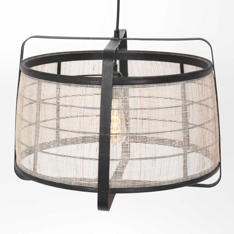 Hanglamp Capos 3511ZW zwart met jutte E27 fitting - Afbeelding 10