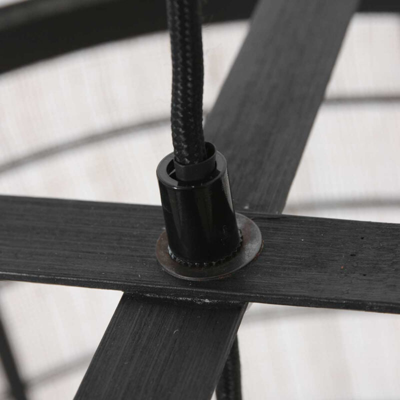 Hanglamp Capos 3511ZW zwart met jutte E27 fitting - Afbeelding 15