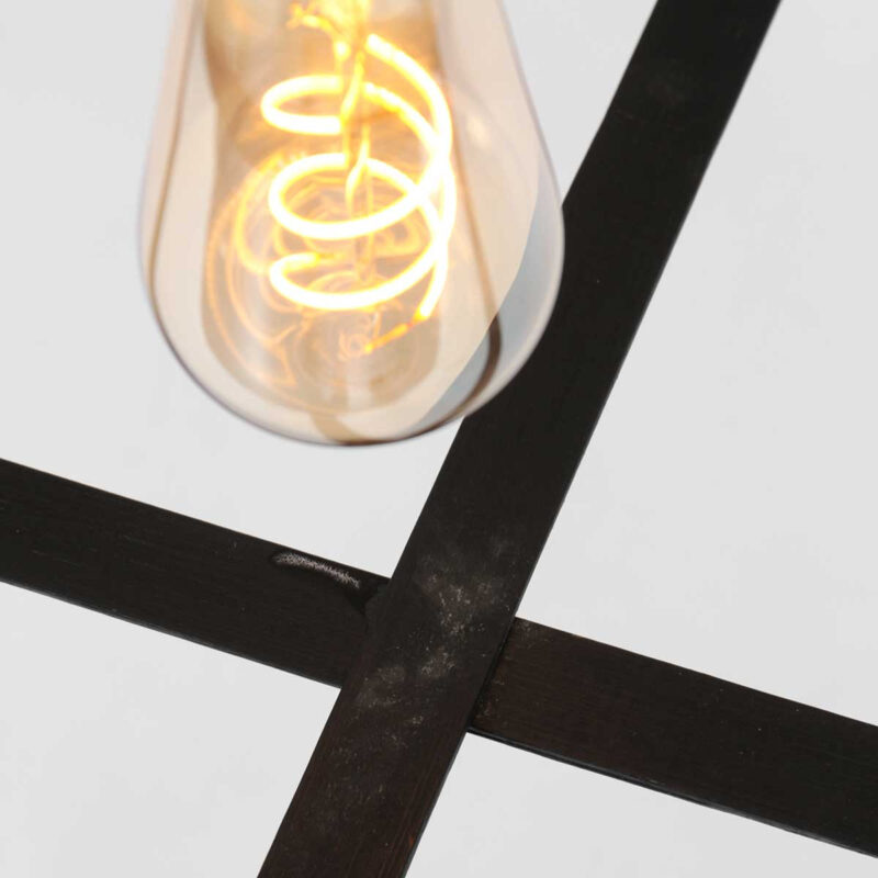 Hanglamp Capos 3511ZW zwart met jutte E27 fitting - Afbeelding 16