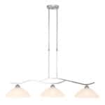 Hanglamp Capri 6837ST Staal 115cm breed en in hoogte verstelbaar