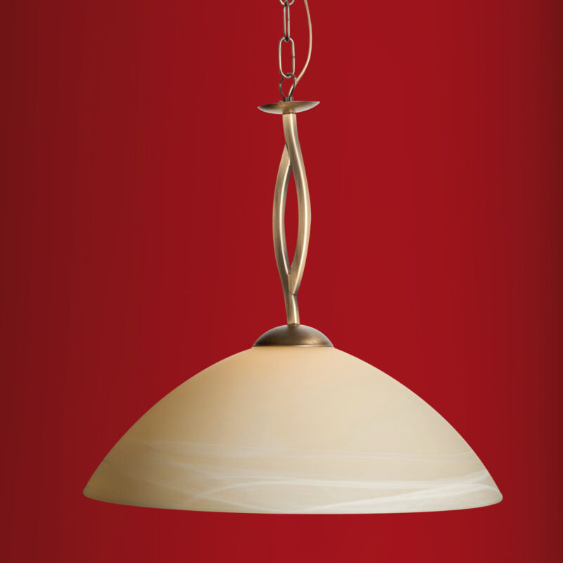 Pendant lamp Capri 6839BR Bronze Ø45 cm with E27 fitting - Image 3