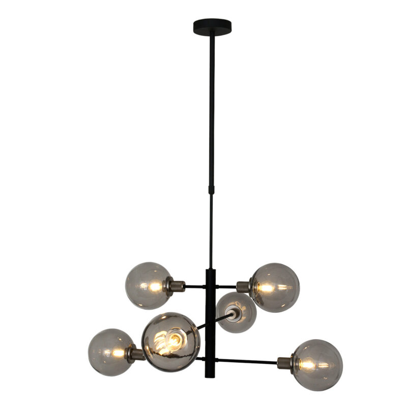 Hanglamp Constellation 2709ZW Zwart draaibaar E14 fitting - Afbeelding 14