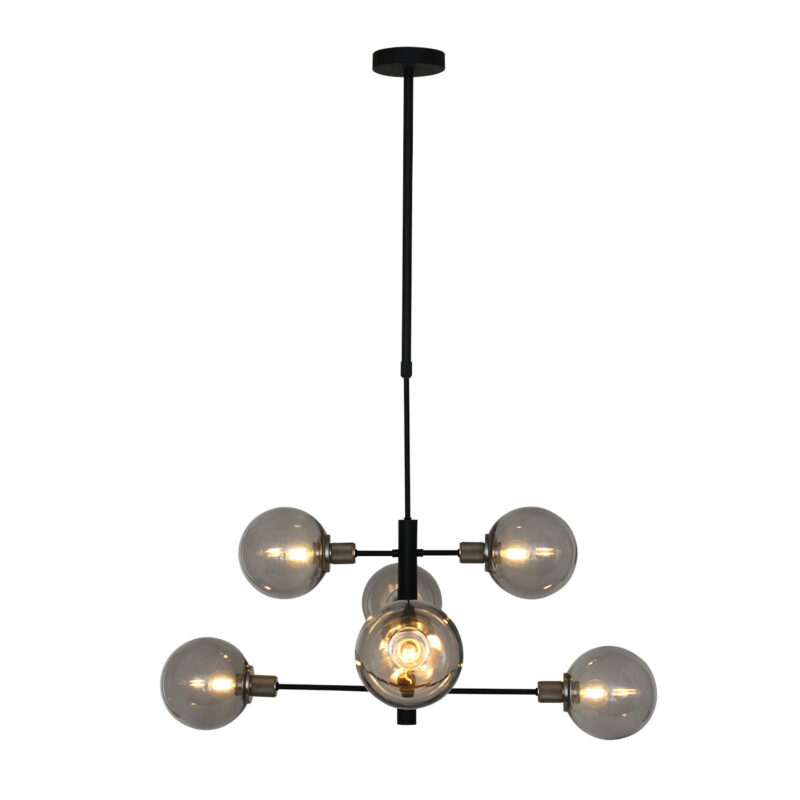 Hanglamp Constellation 2709ZW Zwart draaibaar E14 fitting - Afbeelding 15