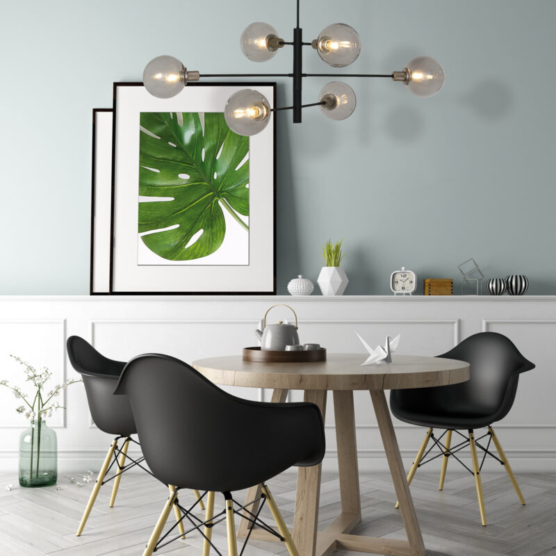 Hanglamp Constellation 2709ZW Zwart draaibaar E14 fitting - Afbeelding 3