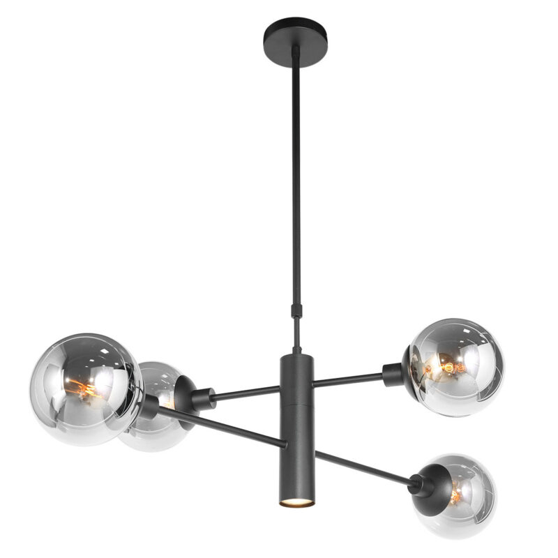 Hanglamp Constellation 3804ZW Zwart met onderlicht - Afbeelding 10