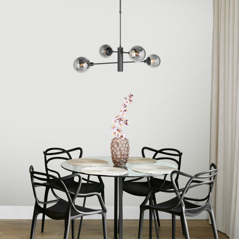 Hanglamp Constellation 3804ZW Zwart met onderlicht - Afbeelding 3
