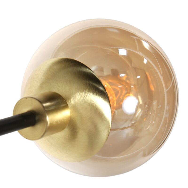 Hanglamp Constellation 3805ME amber bollen met onder licht - Afbeelding 5