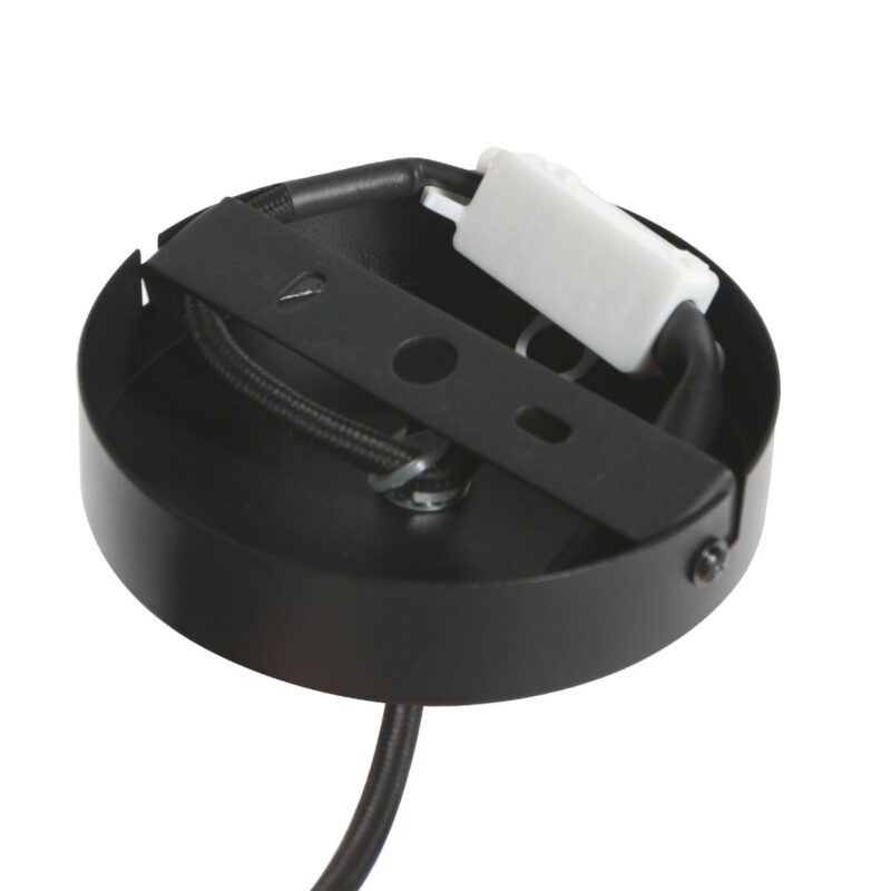 Hanglamp DownLume 4215ZW – Slanke zwarte blikvanger met gouden detail - Afbeelding 10