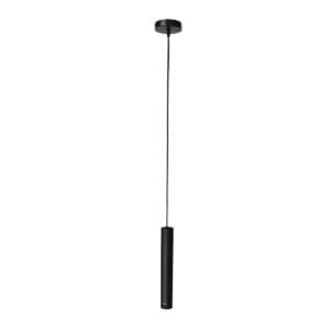 Hanglamp DownLume 4215ZW – Slanke zwarte blikvanger met gouden detail
