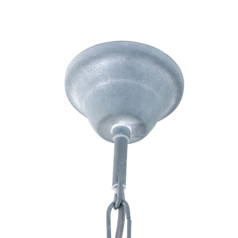 Hanglamp Emile grijs met hout 7781GR - rond 38cm - Afbeelding 13