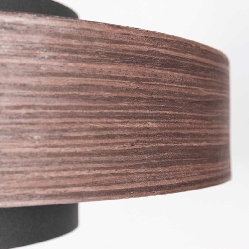 Hanglamp Flinter 3329E Stijlvol Houtmotief met Warme Gouden Binnenkant - Afbeelding 10