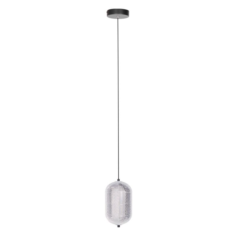 Hanglamp Geripu 3840ZW Ø15cm geribbeld kunststof met led module - Afbeelding 9