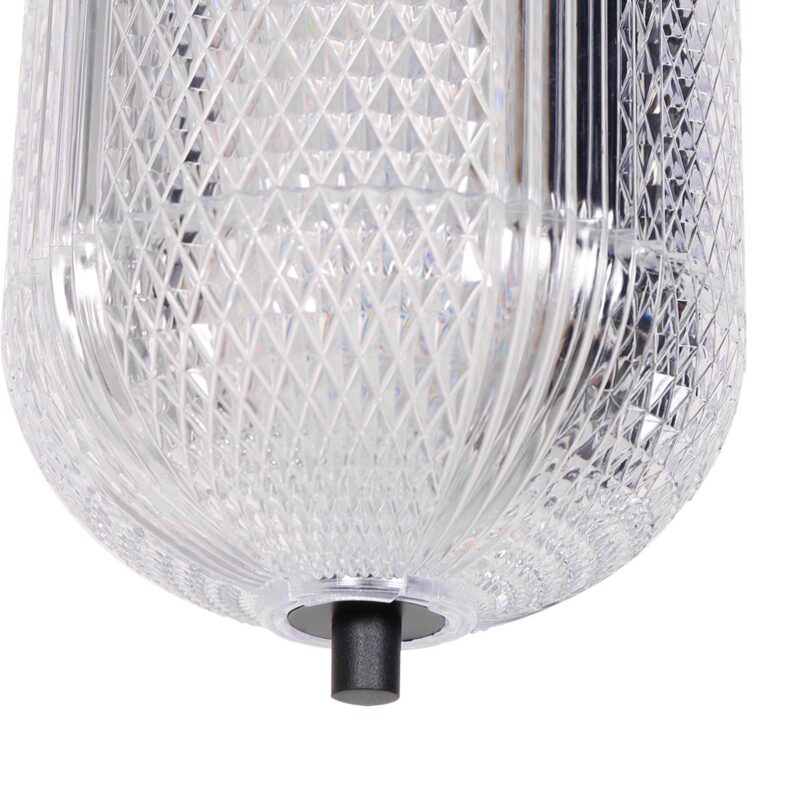 Hanglamp Geripu 3840ZW Ø15cm geribbeld kunststof met led module - Afbeelding 4