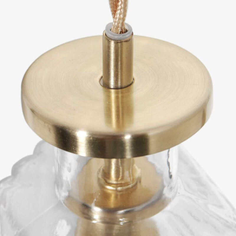 Hanglamp Grazio Glass 3492ME Messing met E14 fitting - Afbeelding 10
