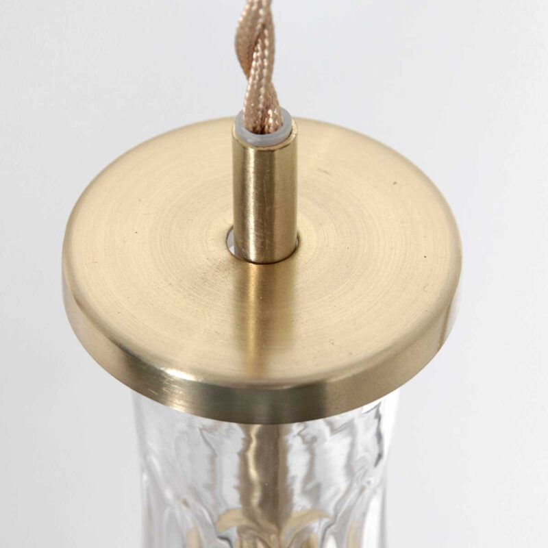 Hanglamp Grazio Glass 3493ME Messing met E14 fitting - Afbeelding 11
