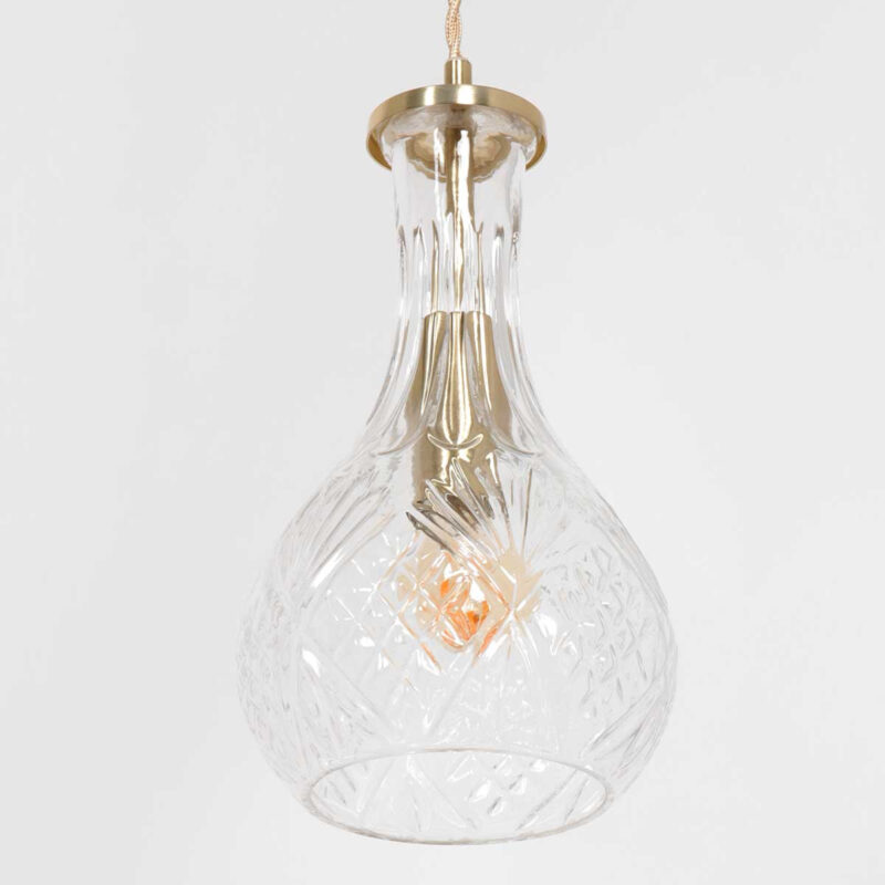 Hanglamp Grazio Glass 3493ME Messing met E14 fitting - Afbeelding 4