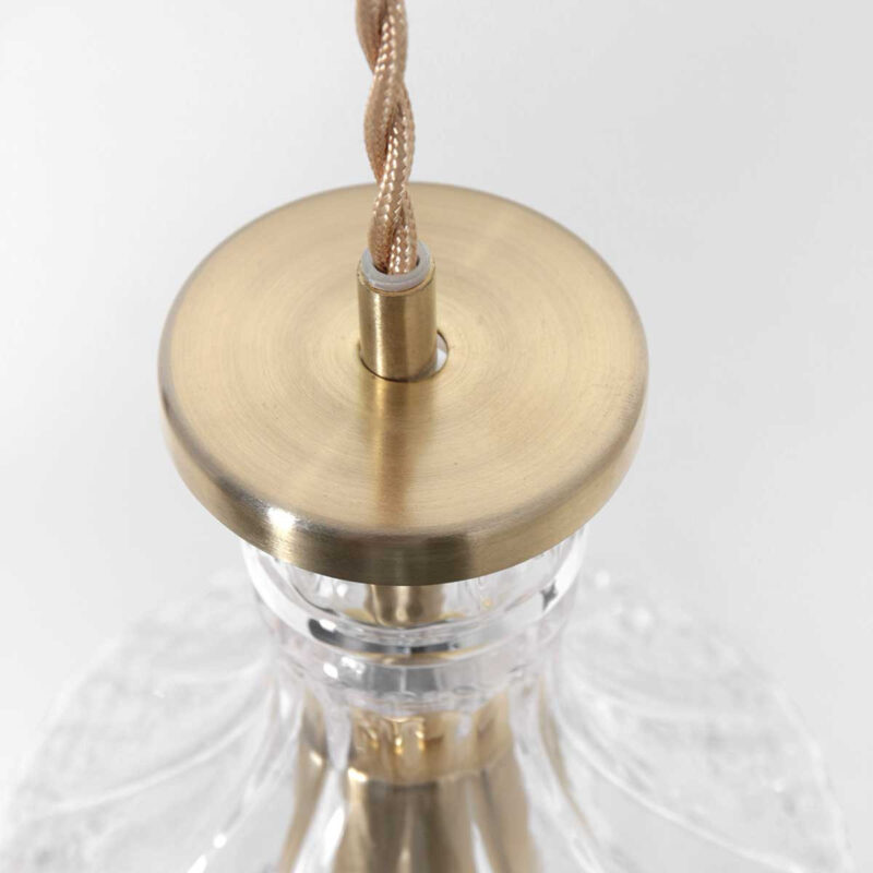 Hanglamp Grazio Glass 3494ME Messing met E14 fitting - Afbeelding 11