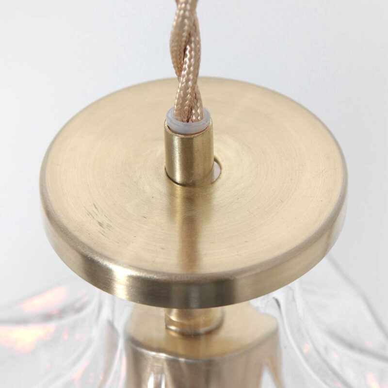Hanglamp Grazio Glass 3495ME Messing met E14 fitting - Afbeelding 10