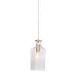 Glazen hanglamp met elegant geslepen details, perfecte verlichting voor interieur en eetkamertafels.