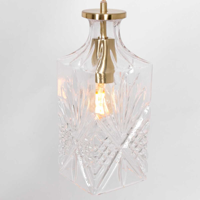 Hanglamp Grazio Glass 3495ME Messing met E14 fitting - Afbeelding 4