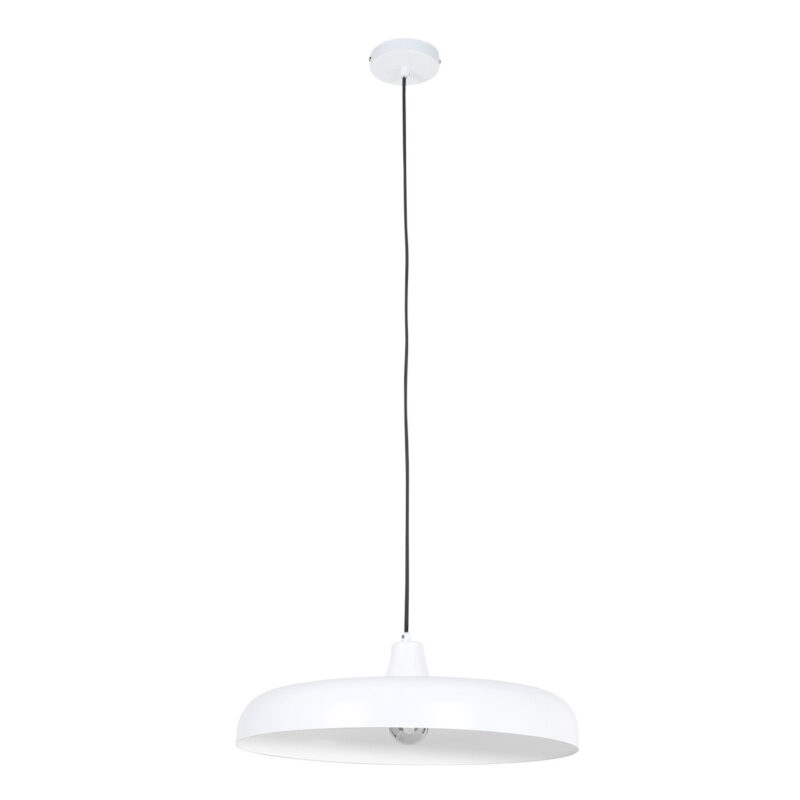 Hanglamp Krisip 2677W Wit met E27 fitting aan stoffen snoer - Afbeelding 10