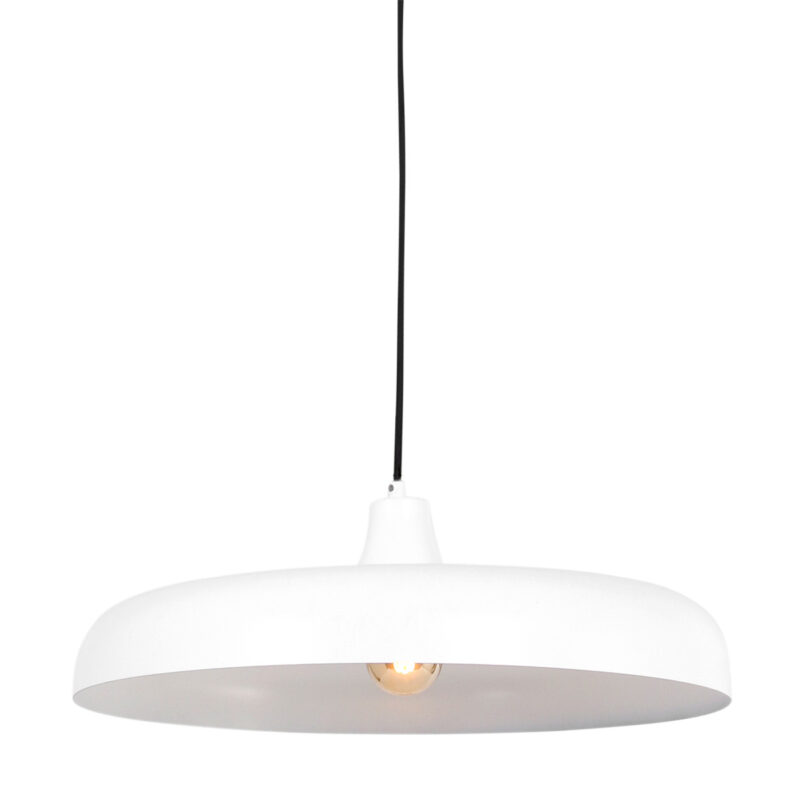 Hanglamp Krisip 2677W Wit met E27 fitting aan stoffen snoer - Afbeelding 11