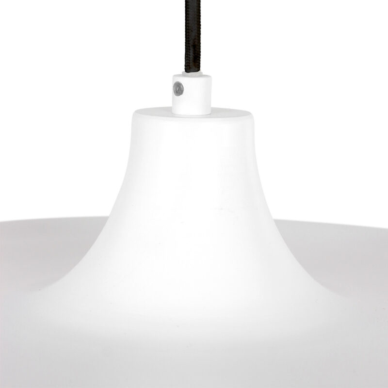 Hanglamp Krisip 2677W Wit met E27 fitting aan stoffen snoer - Afbeelding 13