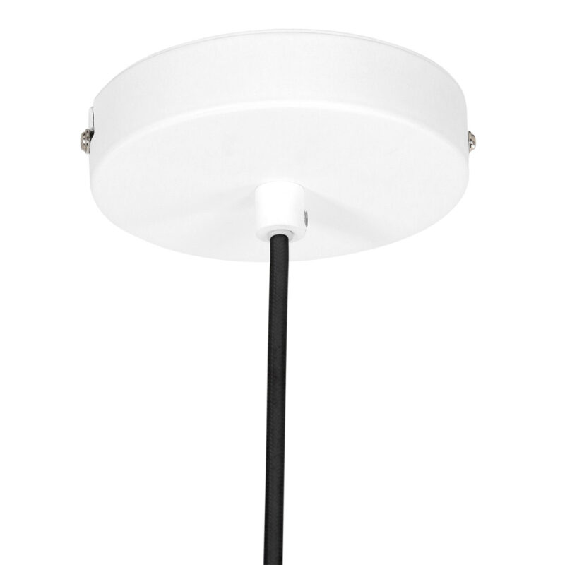 Hanglamp Krisip 2677W Wit met E27 fitting aan stoffen snoer - Afbeelding 14