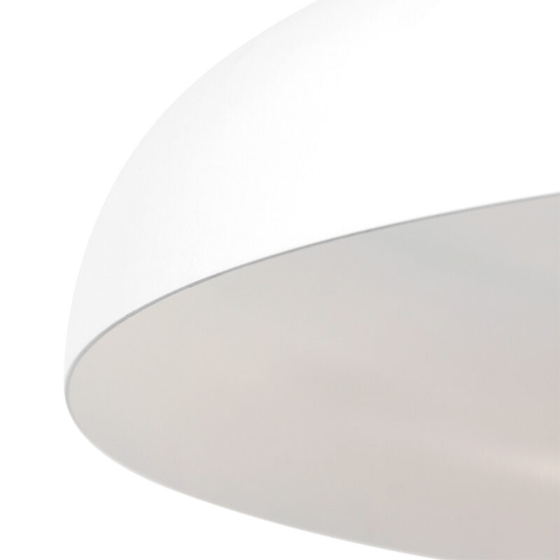 Hanglamp Krisip 2677W Wit met E27 fitting aan stoffen snoer - Afbeelding 4