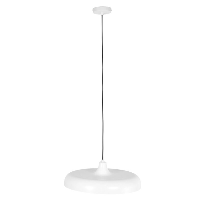 Hanglamp Krisip 2677W Wit met E27 fitting aan stoffen snoer - Afbeelding 7