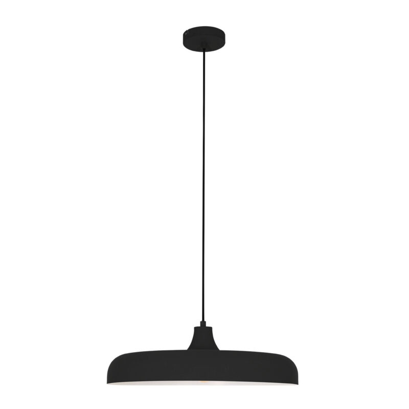 Hanglamp Krisip 2677ZW Zwart met E27 fitting aan stoffen snoer - Afbeelding 9