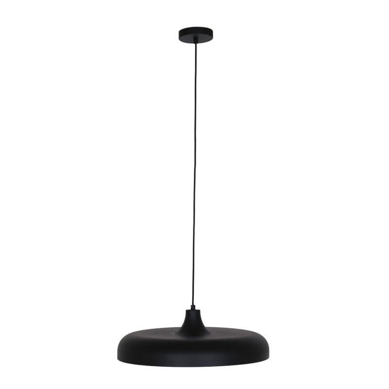 Hanglamp Krisip 2677ZW Zwart met E27 fitting aan stoffen snoer - Afbeelding 11