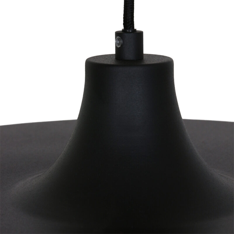Hanglamp Krisip 2677ZW Zwart met E27 fitting aan stoffen snoer - Afbeelding 12