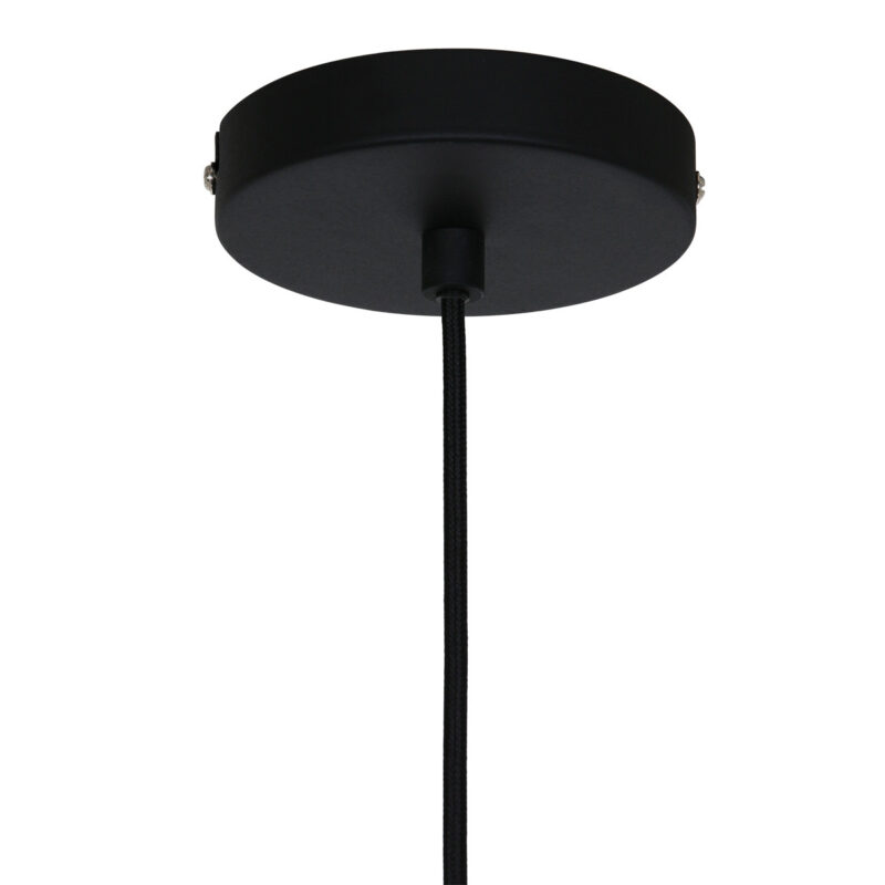 Hanglamp Krisip 2677ZW Zwart met E27 fitting aan stoffen snoer - Afbeelding 13