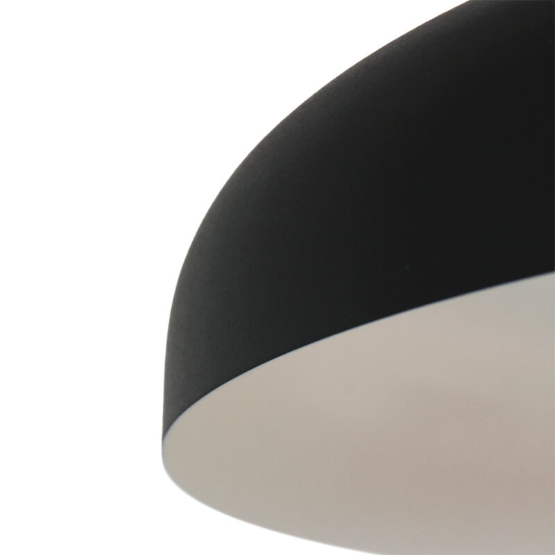 Hanglamp Krisip 2677ZW Zwart met E27 fitting aan stoffen snoer - Afbeelding 3