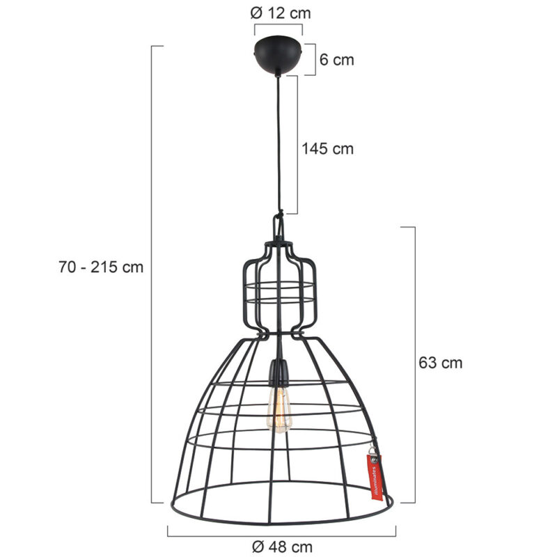 Hanglamp Mark III 7872ZW Zwart - Afbeelding 8