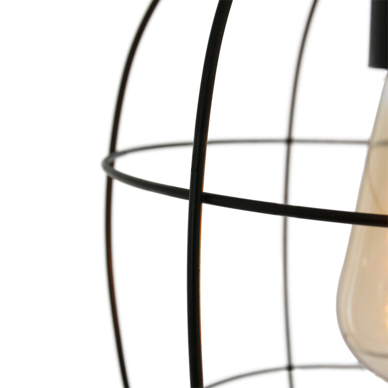 Hanglamp Minimalics 2705ZW Zwart – Stijlvol open design met E27 fitting - Afbeelding 4