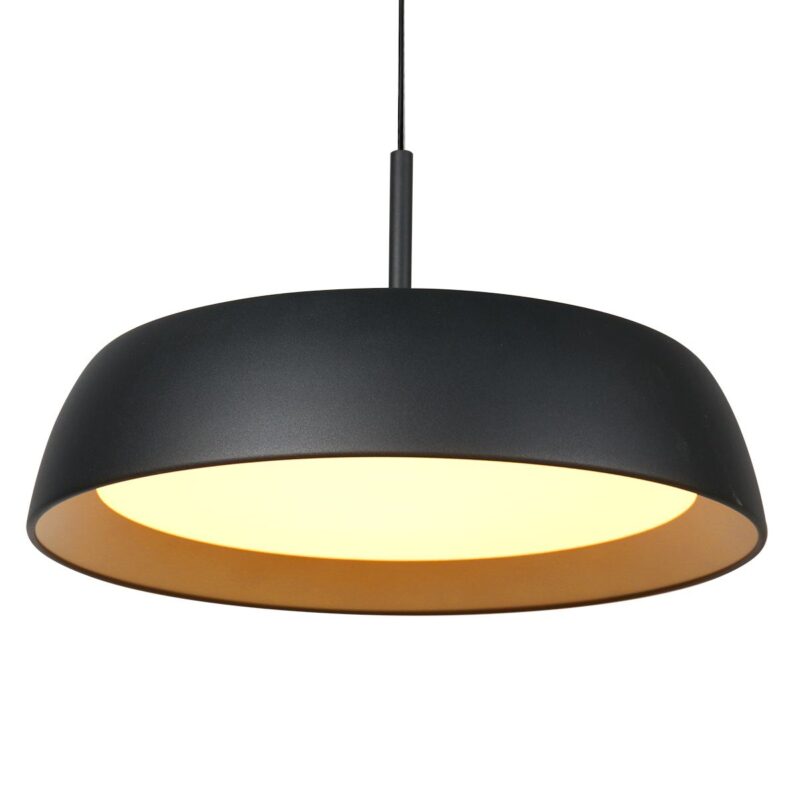 Hanglamp Mykty 3689ZW zwart met goud Ø45 cm 3200 Lumen - Afbeelding 11