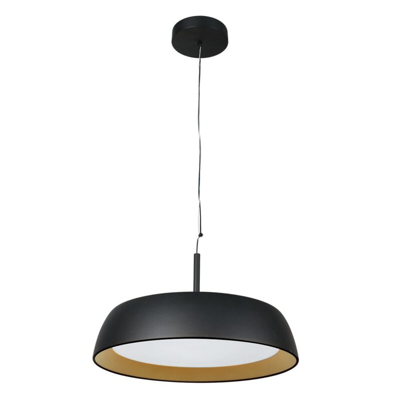 Hanglamp Mykty 3689ZW zwart met goud Ø45 cm 3200 Lumen - Afbeelding 14