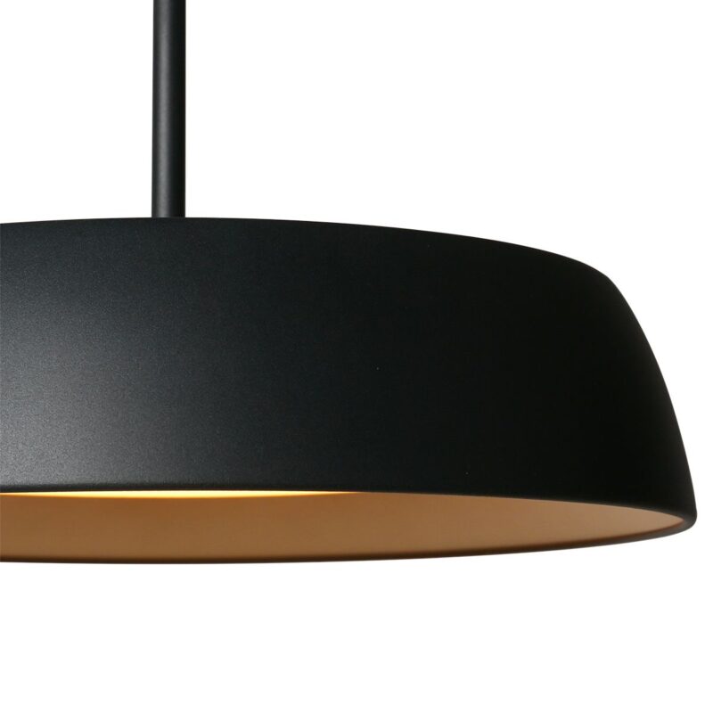 Hanglamp Mykty 3689ZW zwart met goud Ø45 cm 3200 Lumen - Afbeelding 4