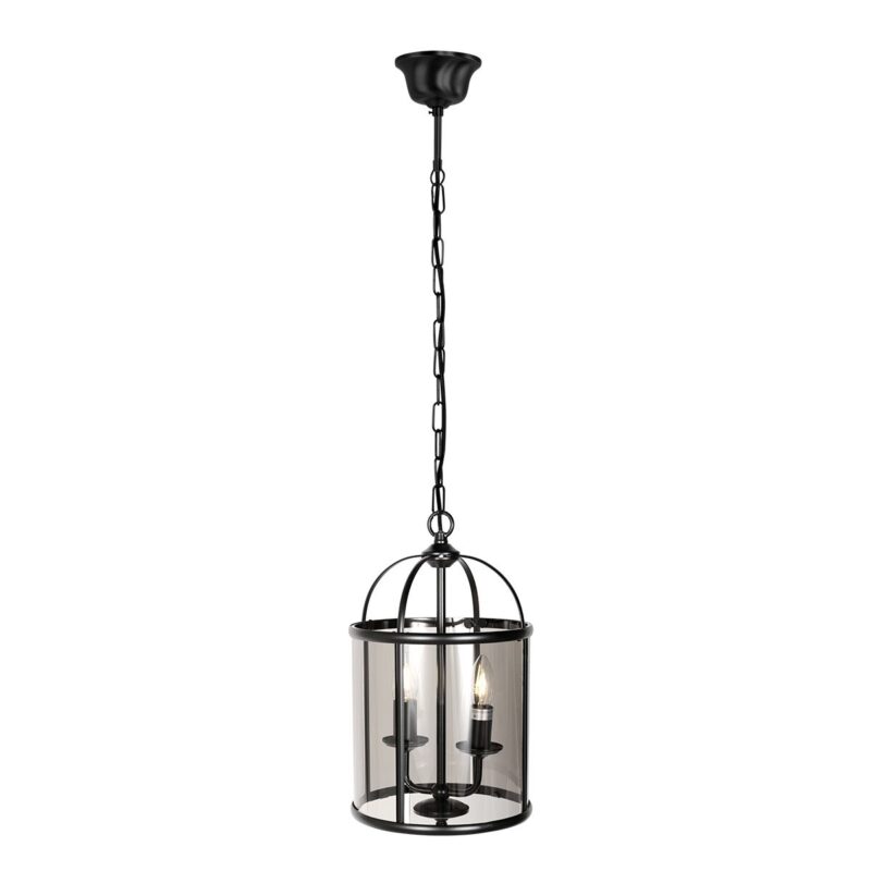 Hanglamp Pimpernel 5971ZW Zwart Ø23 cm klassieke lantaarn - Afbeelding 2