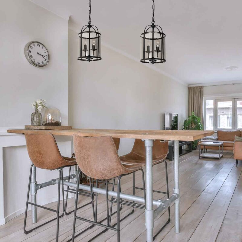 Hanglamp Pimpernel 5971ZW Zwart Ø23 cm klassieke lantaarn - Afbeelding 3