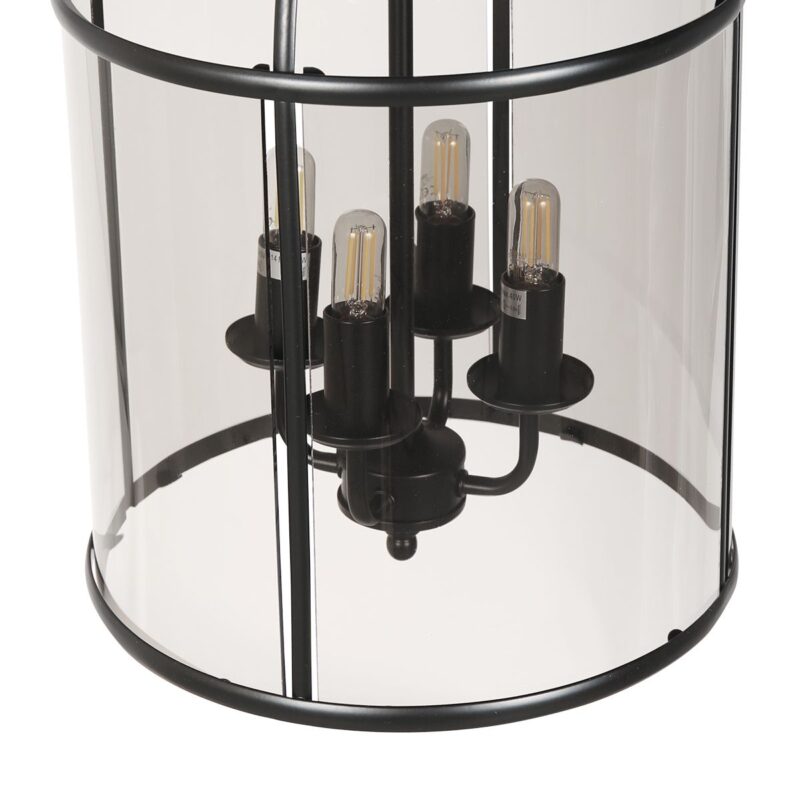 Hanglamp Pimpernel 5972ZW Zwart Ø25 4 x een E14 fitting - Afbeelding 10