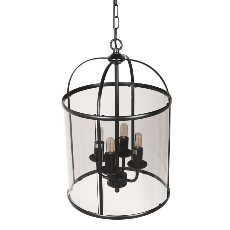 Hanglamp Pimpernel 5972ZW Zwart Ø25 4 x een E14 fitting - Afbeelding 11
