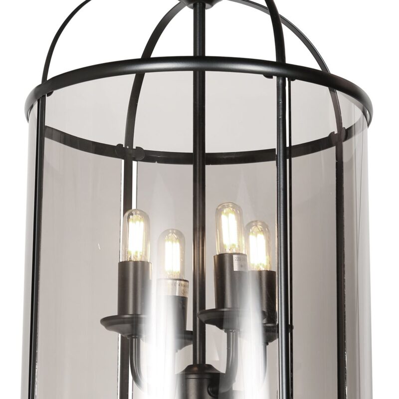 Hanglamp Pimpernel 5972ZW Zwart Ø25 4 x een E14 fitting - Afbeelding 5