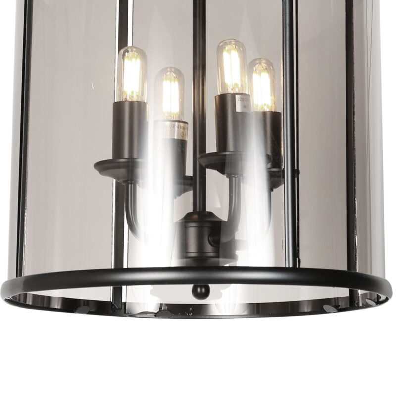 Hanglamp Pimpernel 5972ZW Zwart Ø25 4 x een E14 fitting - Afbeelding 6