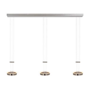 Hanglamp Piola 3501ST Staal 3 lichts